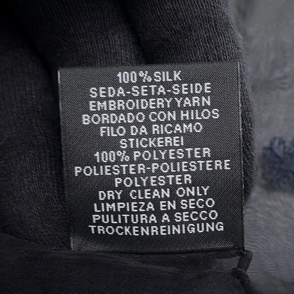 HERMES Carre Multi Bag Charm Size 100 Silk100% Black/Multicolor - Picture 7 of 8